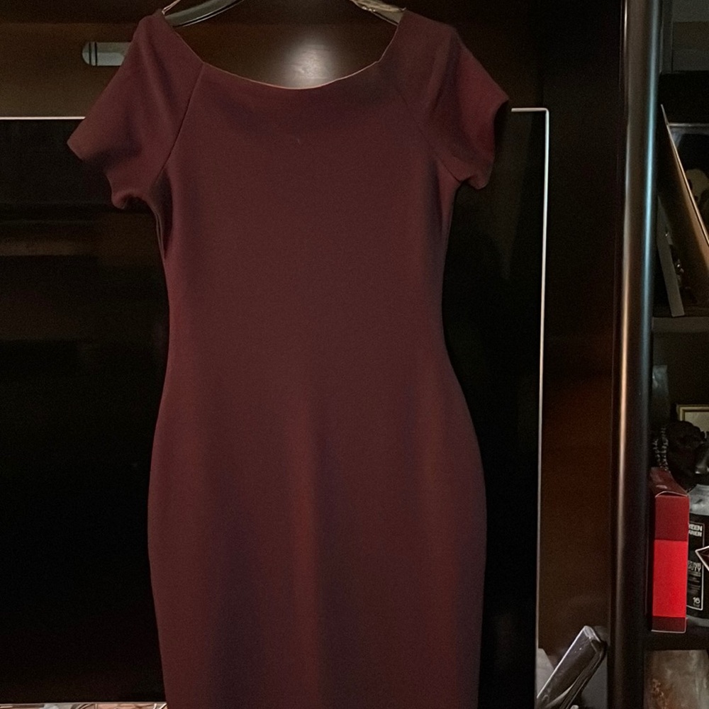 Wine color dress